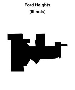 Ford Heights (Illinois) boş ana hat haritası