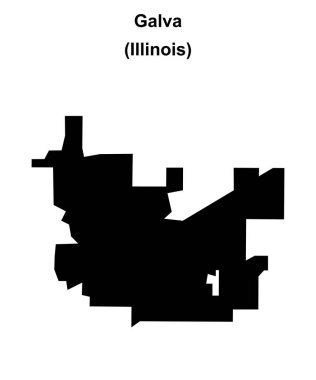 Galva (Illinois) boş ana hat haritası