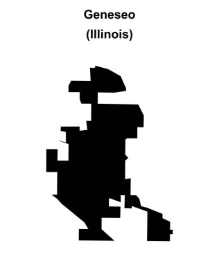 Geneseo (Illinois) boş ana hat haritası