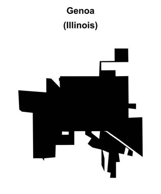 Genova (Illinois) boş ana hat haritası