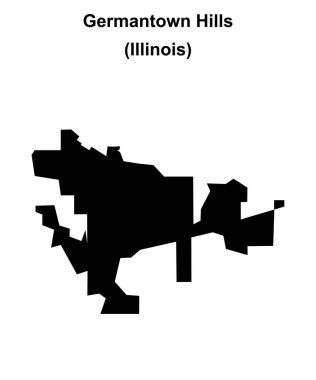 Germantown Hills (Illinois) boş ana hat haritası