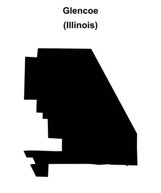 Glencoe (Illinois) boş ana hat haritası