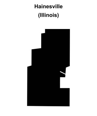 Hainesville (Illinois) boş ana hat haritası