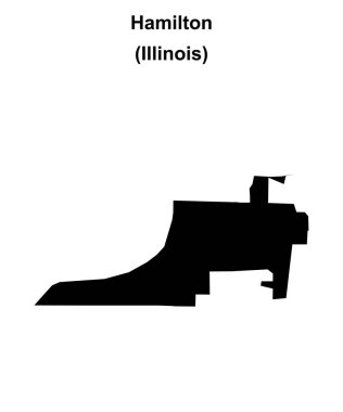 Hamilton (Illinois) boş ana hat haritası