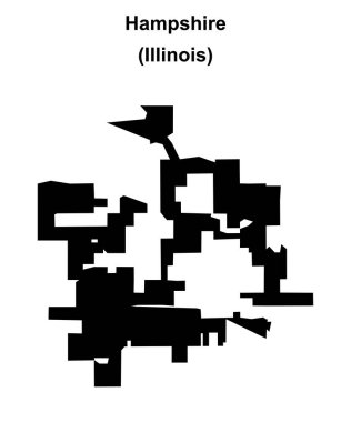 Hampshire (Illinois) boş ana hat haritası
