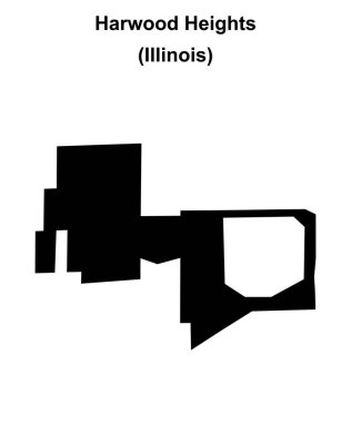 Harwood Heights (Illinois) boş ana hat haritası