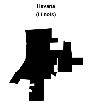 Havana (Illinois) boş ana hat haritası