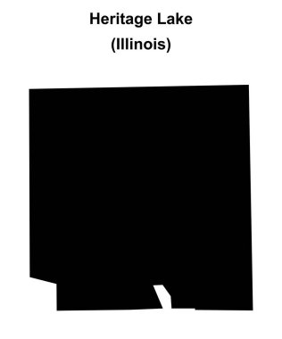 Heritage Gölü (Illinois) boş ana hat haritası