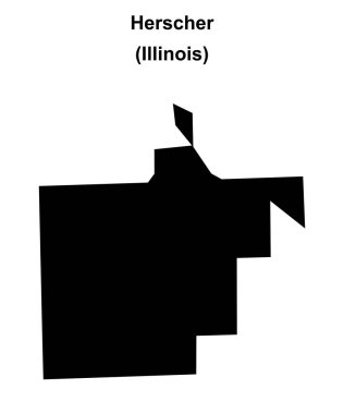 Herscher (Illinois) boş ana hat haritası