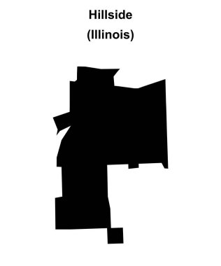 Hillside (Illinois) boş ana hat haritası