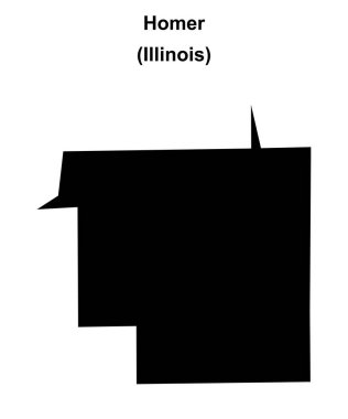 Homer (Illinois) boş ana hat haritası