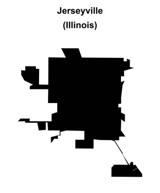 Jerseyville (Illinois) boş ana hat haritası
