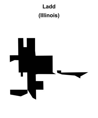 Ladd (Illinois) boş ana hat haritası