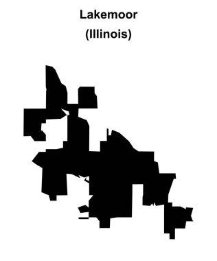 Lakemoor (Illinois) boş ana hat haritası