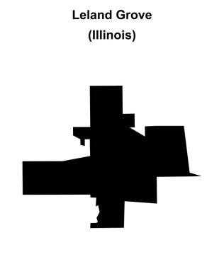 Leland Grove (Illinois) boş ana hat haritası