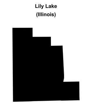 Lily Gölü (Illinois) boş ana hat haritası