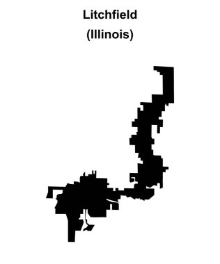 Litchfield (Illinois) boş ana hat haritası
