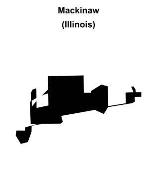 Mackinaw (Illinois) boş ana hat haritası