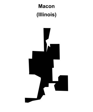 Macon (Illinois) boş ana hat haritası