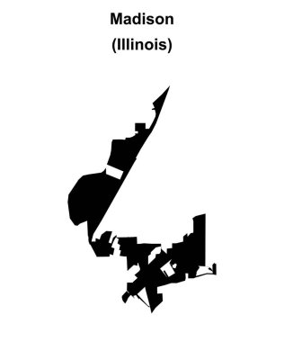 Madison (Illinois) boş ana hat haritası