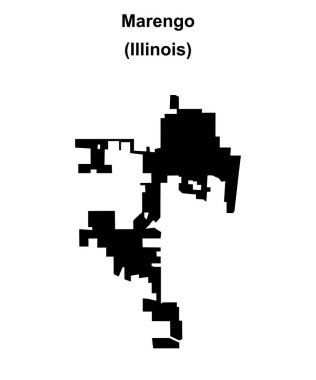 Marengo (Illinois) boş ana hat haritası