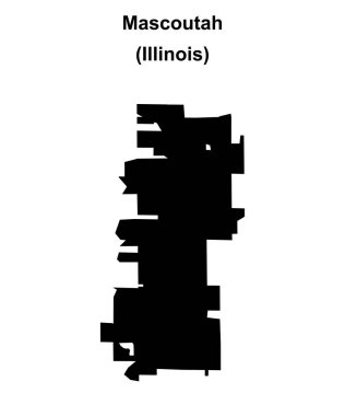 Mascoutah (Illinois) boş ana hat haritası