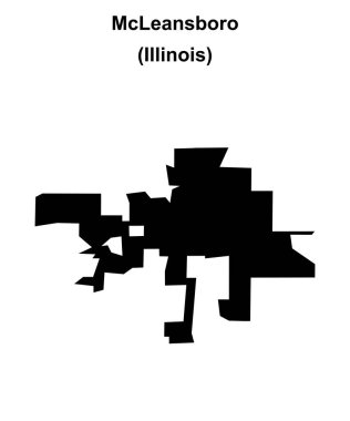 McLeansboro (Illinois) boş ana hat haritası