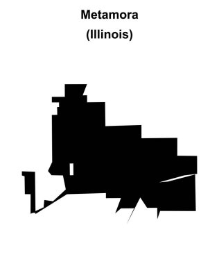 Metamora (Illinois) boş ana hat haritası