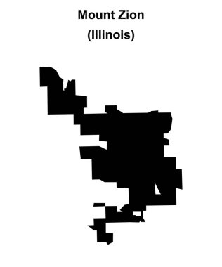 Zion Dağı (Illinois) boş ana hat haritası