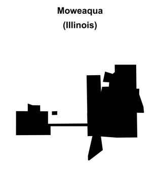 Moweaqua (Illinois) boş ana hat haritası