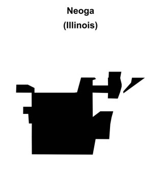 Neoga (Illinois) boş ana hat haritası