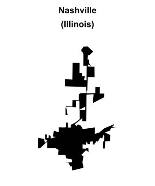 Nashville (Illinois) boş ana hat haritası