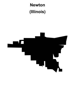 Newton (Illinois) boş ana hat haritası