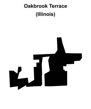 Oakbrook Terası (Illinois) boş ana hat haritası