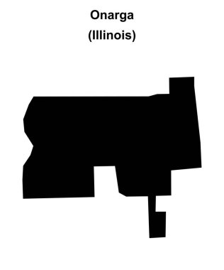 Onarga (Illinois) boş ana hat haritası
