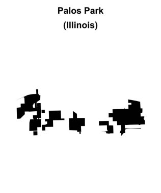 Palos Park (Illinois) boş ana hat haritası
