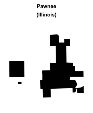 Pawnee (Illinois) boş ana hat haritası