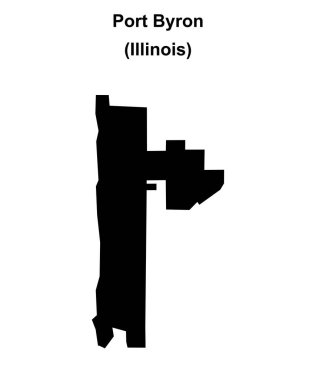 Port Byron (Illinois) boş ana hat haritası