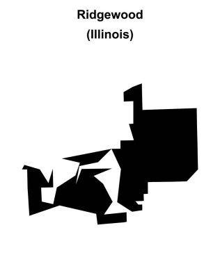 Ridgewood (Illinois) boş ana hat haritası