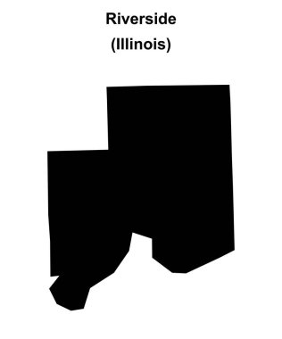 Riverside (Illinois) boş ana hat haritası