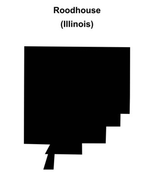 Roodhouse (Illinois) boş ana hat haritası