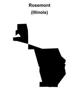 Rosemont (Illinois) boş ana hat haritası