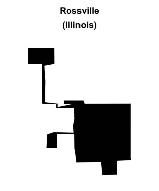 Rossville (Illinois) boş ana hat haritası
