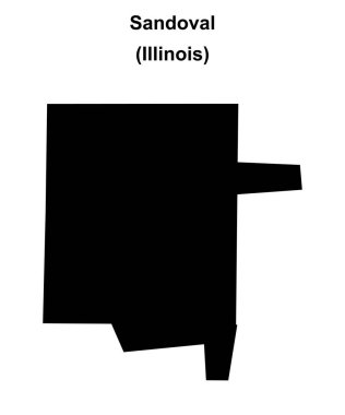 Sandoval (Illinois) boş ana hat haritası