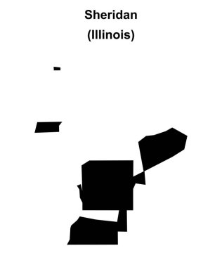 Sheridan (Illinois) boş ana hat haritası