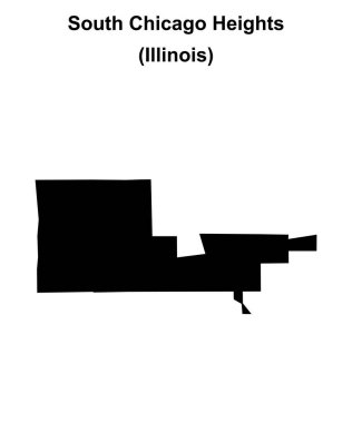 Güney Chicago Heights (Illinois) boş ana hat haritası