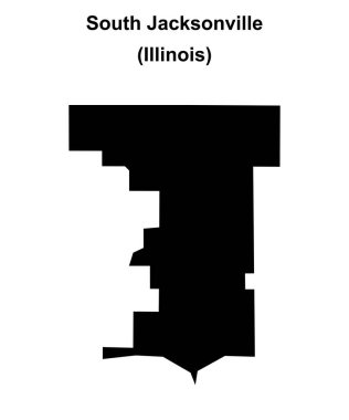 Güney Jacksonville (Illinois) boş ana hat haritası