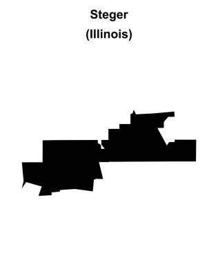 Steger (Illinois) boş ana hat haritası