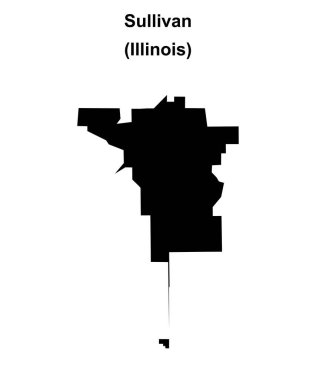 Sullivan (Illinois) boş ana hat haritası