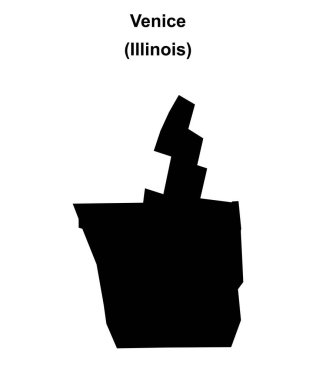 Venedik (Illinois) boş ana hat haritası